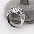 12449 Xuping gute qualität China großhandel silber farbe ring zirkon schmuck